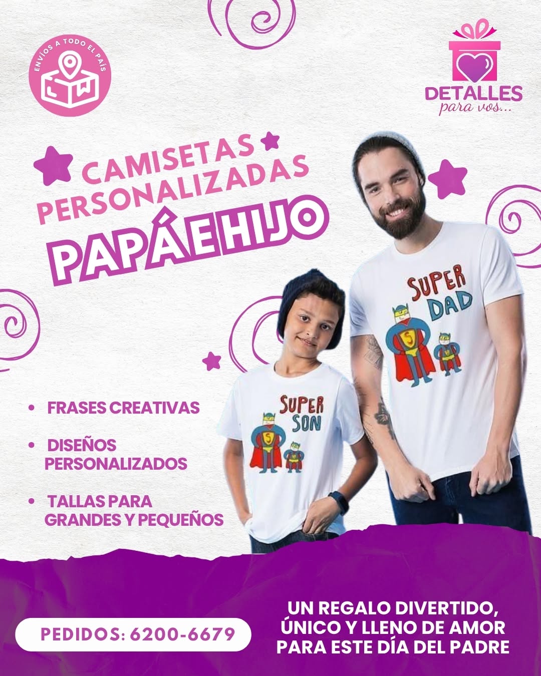 Camisetas papá e hijo