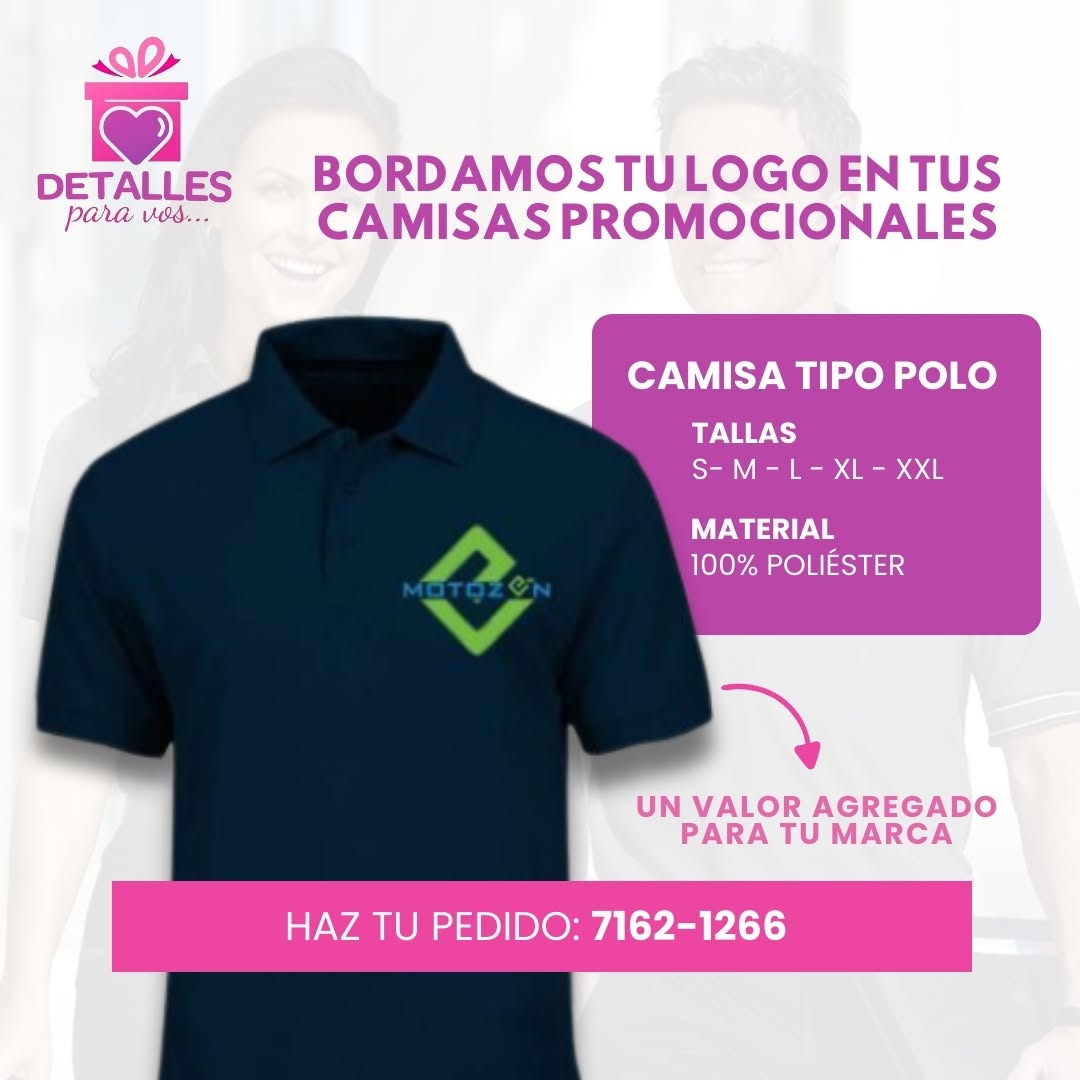 Polo con logo bordado